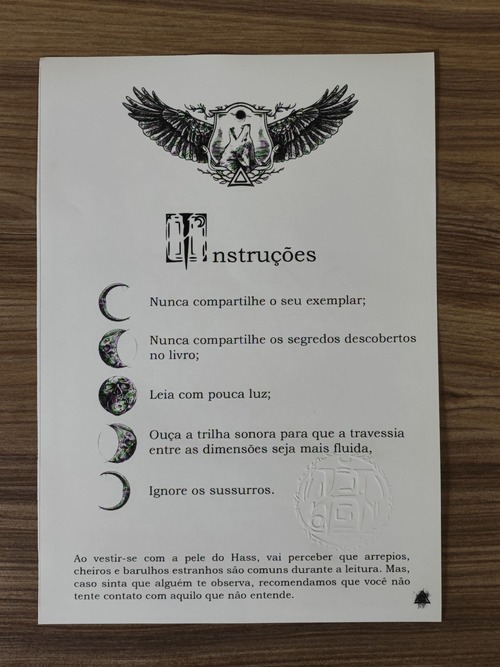 O DIÁRIO DE HASS VOLUME 1 - INSTRUÇÕES.